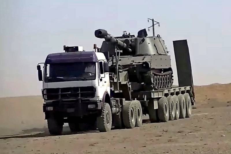 Многокилометровые колонны иранской артиллерии едут к границе Азербайджана