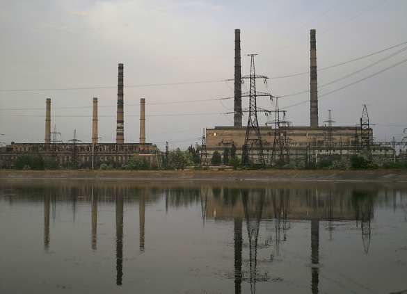 Украинская ТЭС на Донбассе полностью остановлена